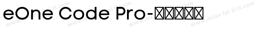 eOne Code Pro字体转换
